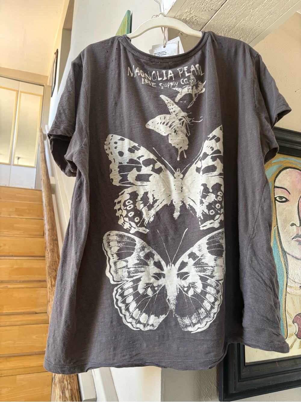Magnolia Pearl Butterfly Totem Boyfriend Tee - - Picture 3 of 4